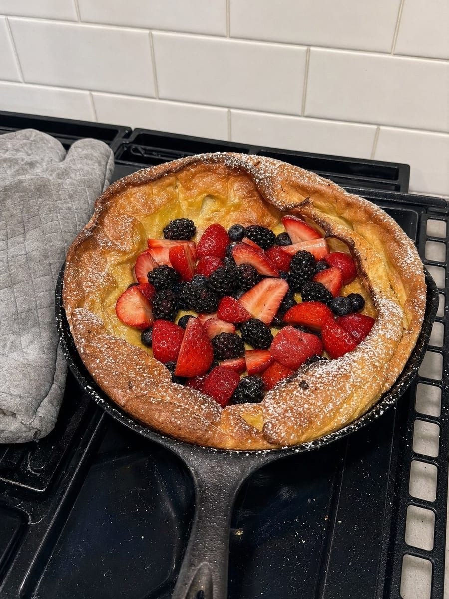 Lemon Berry Dutch Baby, a recipe from Bloomplate 500